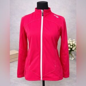 VTG Saucony pink speed of light activewear zip down